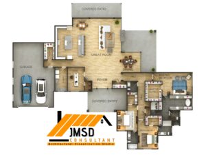 3D Floor Plan Rendering Philadelphia, Pennsylvania 
