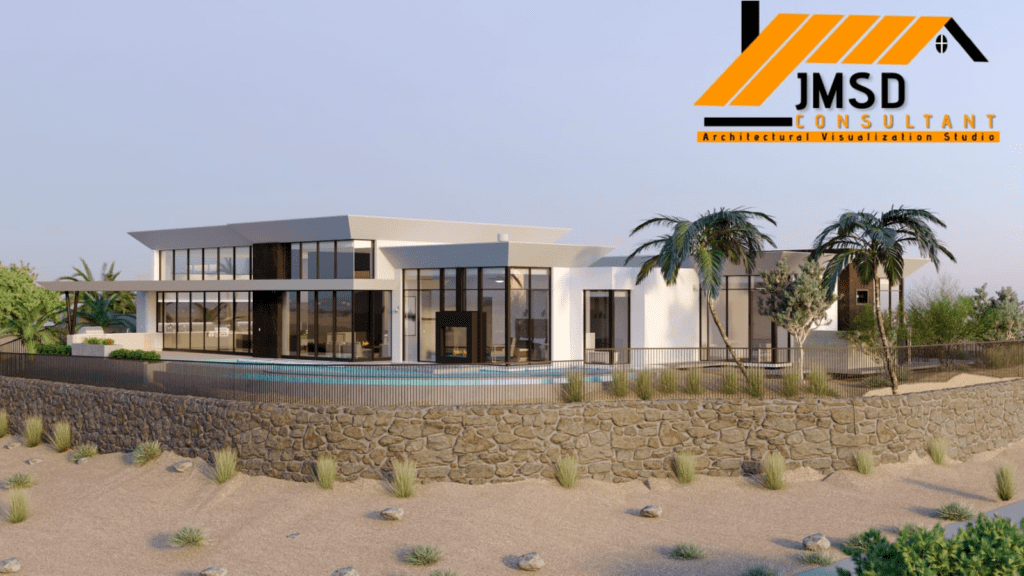 3D Rendering Exterior Home Design Oakland CA