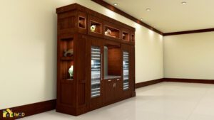 3D Rendering for Wine Cabinet project in Honolulu Hawaii